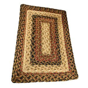 Braided Jute 19" x 13" Rectangle Placemat Natural Fibers for Home